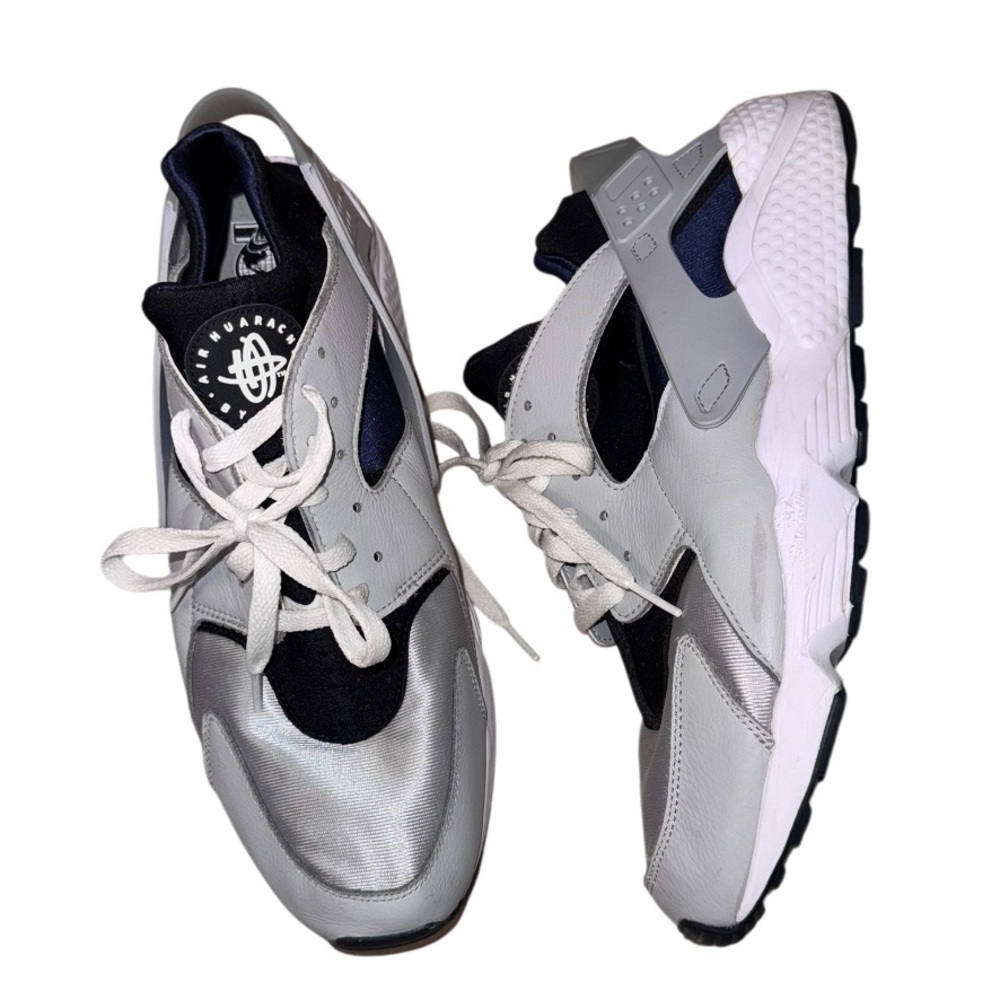 Mint! Nike AIR Huarache gray navy athletic men’s tennis shoes sneakers size 13 - Picture 4 of 17